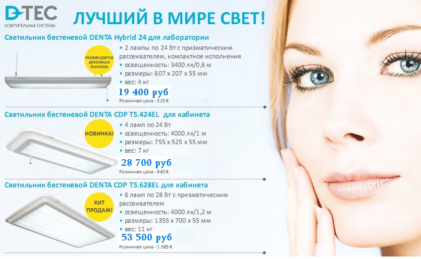Лучший в мире свет от светильников D-TEC