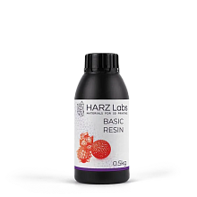 Фотополимер HARZ Labs Basic Resin, красный (0,5 кг)
