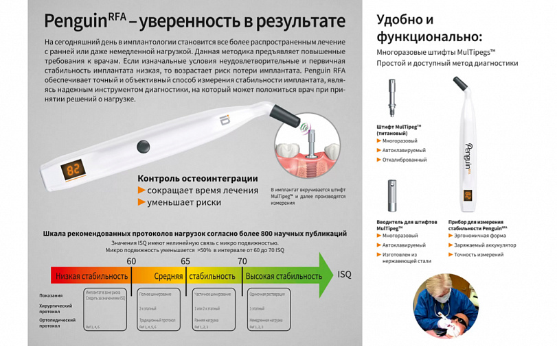 Penguin RFA - аппарат для измерения стабильности имплантов