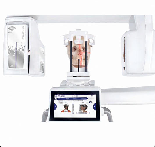 Castellini X-Radius Trio Plus, FOV 16 × 18 см, с цефалостатом