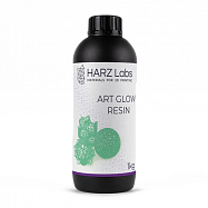 Фотополимер HARZ Labs ART Glow Resin, светящийся зеленый (1 кг)