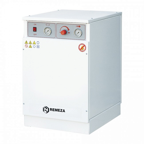 Remeza КМ-16.GMS150К  Компрессор для 1 стомат установки, без осушителя, с кожухом (16 л, 120 л/мин)
