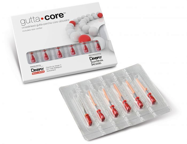 Maillefer GuttaCore - обтуратор из поперечно-сшитой гуттаперчи N050В, 6 штук