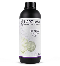 Фотополимер HARZ Labs Dental Yellow Clear прозрачный желтый (1 кг)