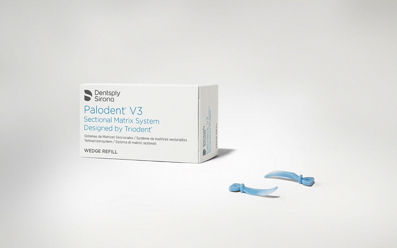 Dentsply Матрицы Palodent v3 - клинья средние, 100 штук (голубые)