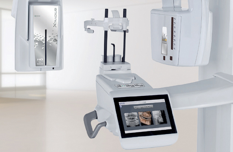 Castellini X-Radius Trio Plus, FOV 16 × 18 см, с цефалостатом
