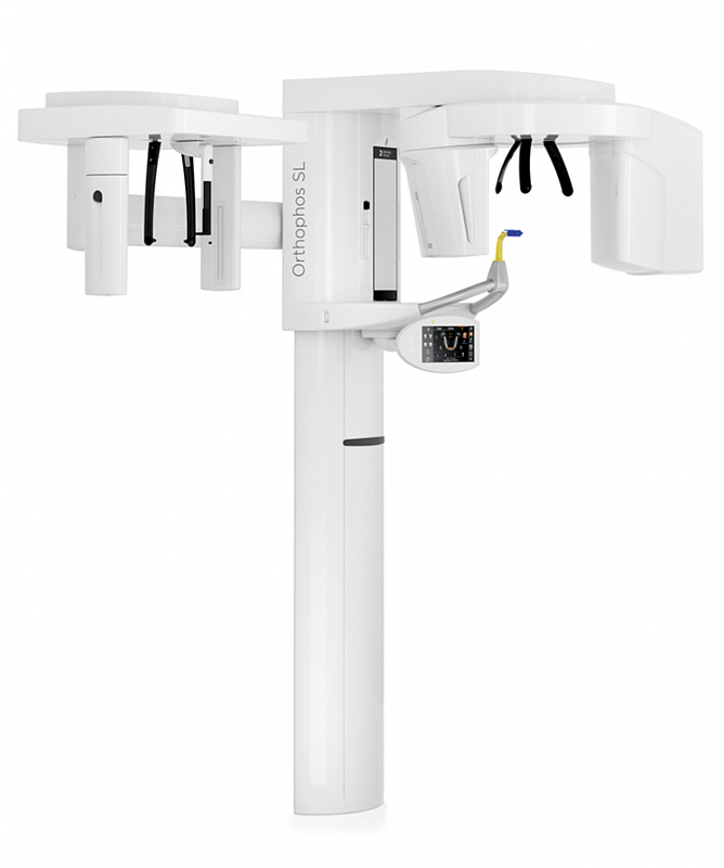Dentsply Sirona Orthophos SL 3D, FOV до 11 × 10 см, с цефалостатом