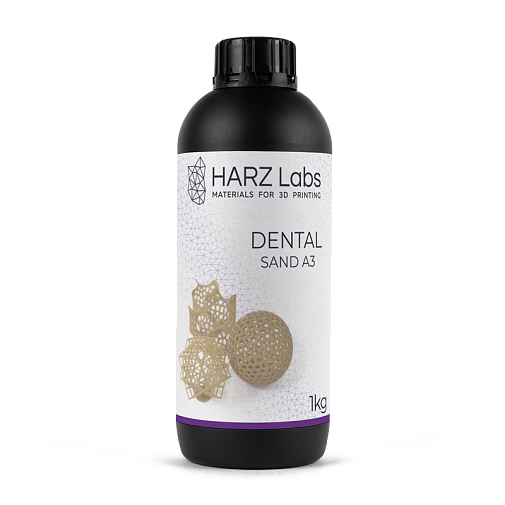 Фотополимер HARZLabs Dental Sand A3, бежевый (1 кг)