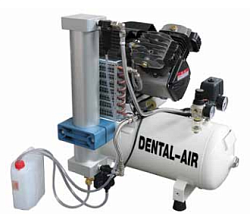 Dental Air 3/24/5 - безмасляный воздушный компрессор на 3 установки с плоским ресивером