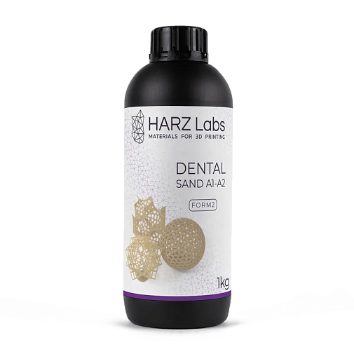 Фотополимер HARZLabs Dental Sand A1-A2 Form2, бежевый (1 кг)