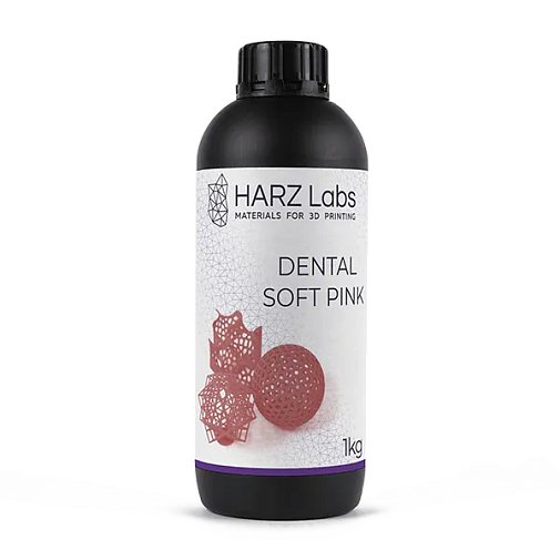 Фотополимер HARZ Labs Dental Soft Pink, розовый (1 кг)