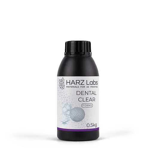 Фотополимер HARZLabs Dental Clear Form2, прозрачный (500 мл)