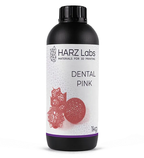 Фотополимер HARZ Labs Dental Pink, розовый (1 кг)