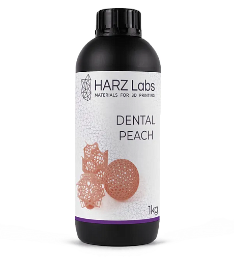 Фотополимер HARZ Labs Dental Peach, персиковый (1 кг)